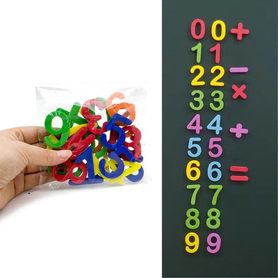 Autocollants Éducatifs : Lettres  et nombres Magnétiques pour Enfants en Mousse EVA