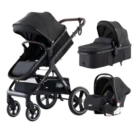 Poussette Bébé Trio 3 en 1 Dernière Génération - Poussette, Landau et Siège Auto
