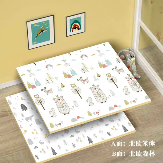 Tapis de Jeu Double Face Pour Bébé - 180x200cm