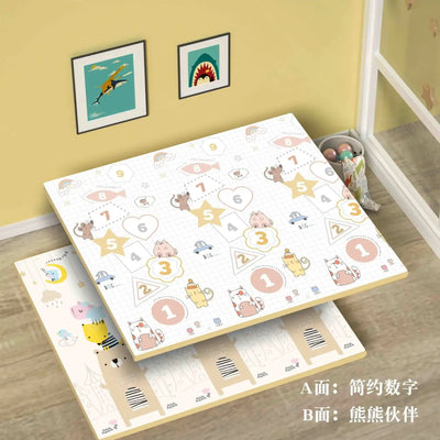 Tapis de Jeu Double Face Pour Bébé - 180x200cm