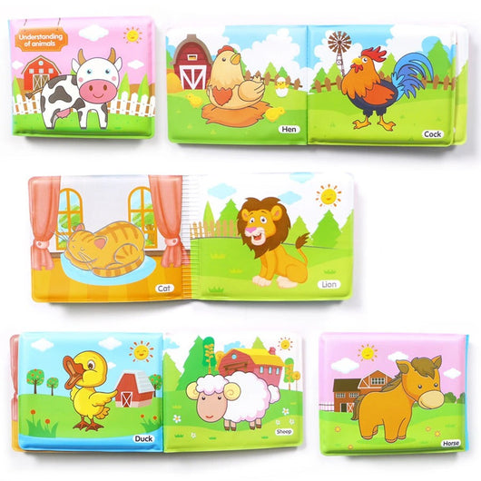 Livre Éducatif Indéchirable et Imperméable pour Bébé - Découvertes sans Limite!