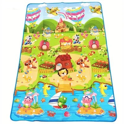 Tapis d'Éveil Souple en Mousse Eva, Idéal pour le Développement Moteur  180x120x0.3cm