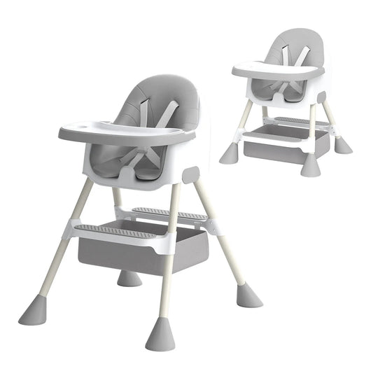 Chaise Haute pour Bébé  2-en-1 avec Repose-Pieds