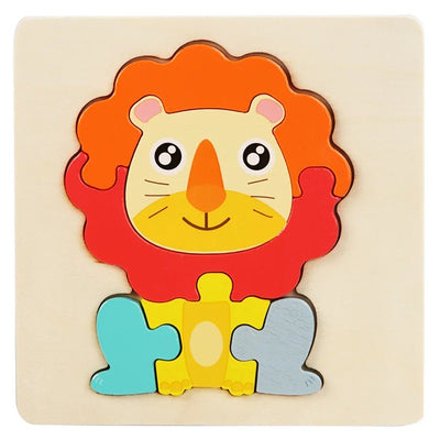 Puzzle 3D en bois pour bébé