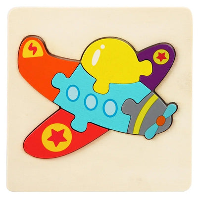 Puzzle 3D en bois pour bébé