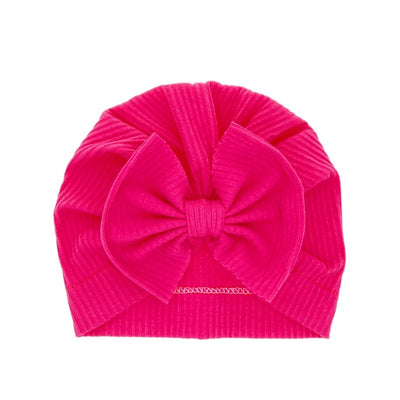 Turban en coton avec gros nœud pour bébé fille
