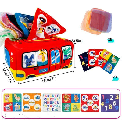 Boîte à Mouchoirs Magique Montessori pour Bébé