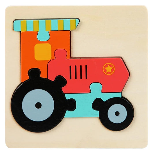 Puzzle 3D en bois pour bébé
