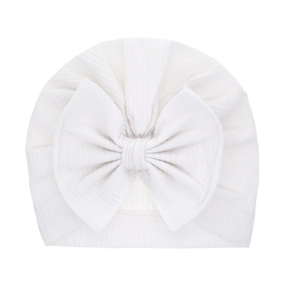 Turban en coton avec gros nœud pour bébé fille