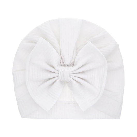Turban en coton avec gros nœud pour bébé fille