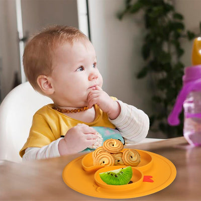 Assiette canard en silicone antidérapant - 9mois et moi
