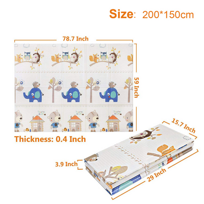 Tapis de Jeu Double face pour bébé 150x200 - 9mois et moi