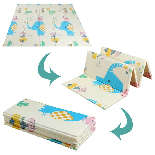 Tapis de Jeu Double face pour bébé 180x200cm - 9mois et moi