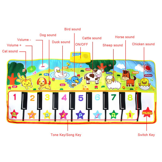 Tapis De Jeu Musical Pour Bébé - Piano