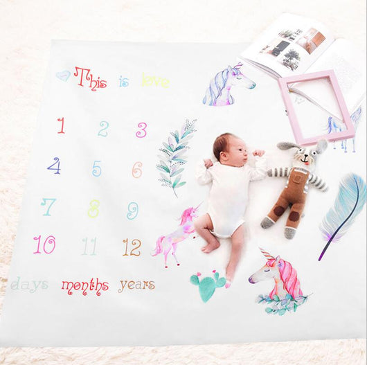 Tapis Décor Photo Bébé - 9mois et moi