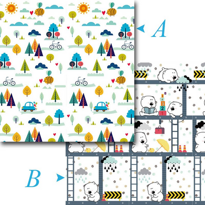 Tapis de Jeu pliable pour Enfants 180x200 - 9mois et moi