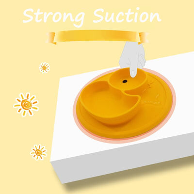 Assiette canard en silicone antidérapant - 9mois et moi
