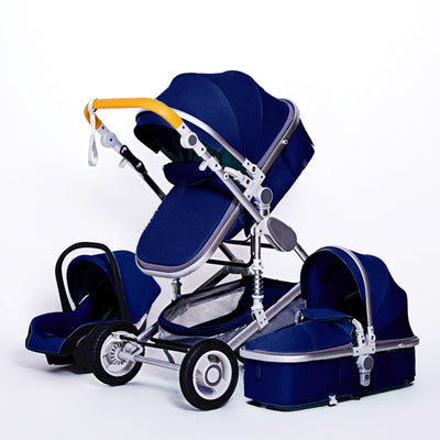 Poussette Bébé Trio 3 en 1 Premium - Poussette, Landau et Siège Auto