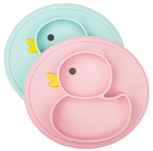 Assiette canard en silicone antidérapant - 9mois et moi