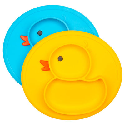 Assiette canard en silicone antidérapant - 9mois et moi