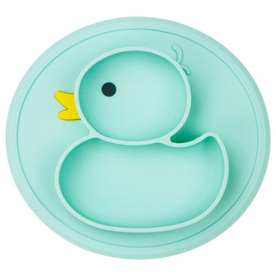 Assiette canard en silicone antidérapant - 9mois et moi