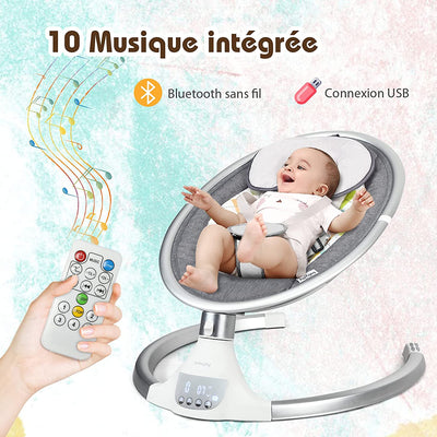 Chaise Longue électrique à bascule pour bébé