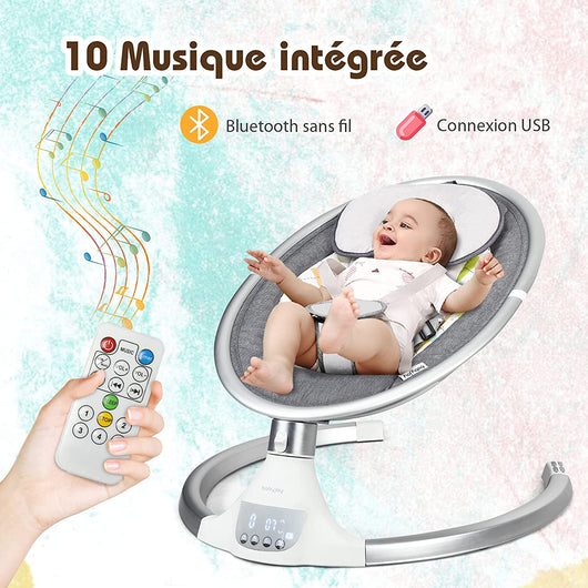 Chaise Longue électrique à bascule pour bébé