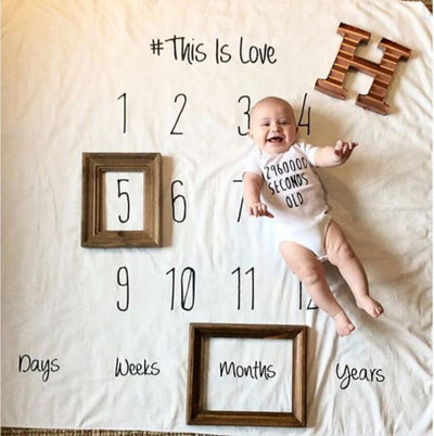 Tapis Décor Photo Bébé - 9mois et moi