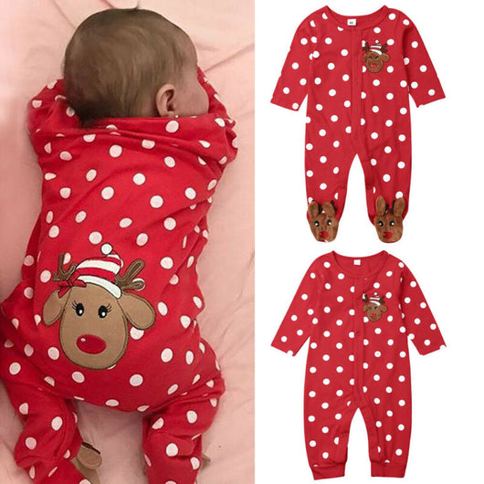 Barboteuse de noël pour bébé garçon et fille