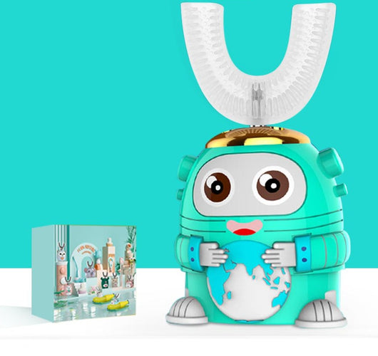 Brosse à dents électrique pour enfants en forme de U
