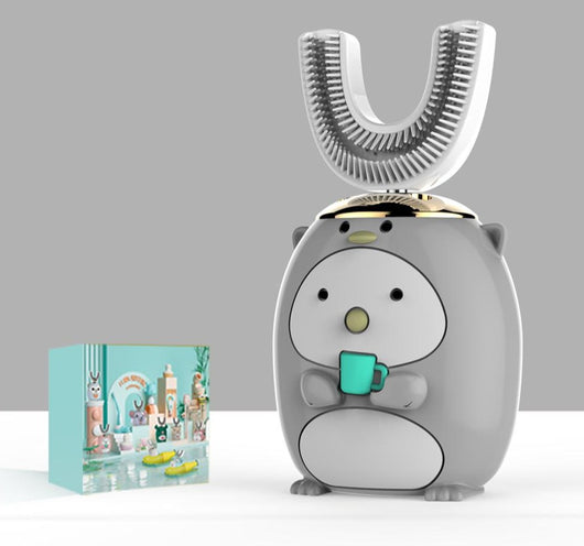 Brosse à dents électrique pour enfants en forme de U