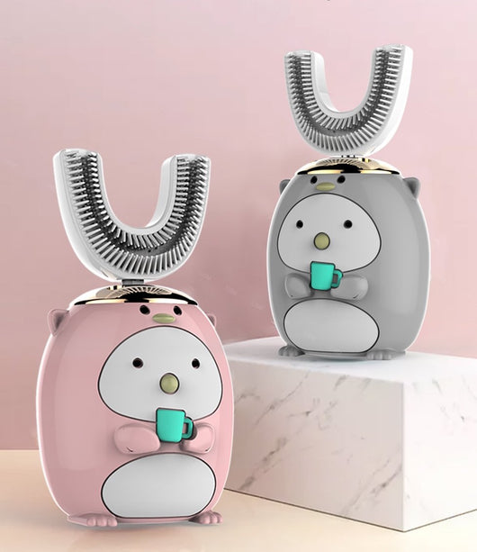 Brosse à dents électrique pour enfants en forme de U