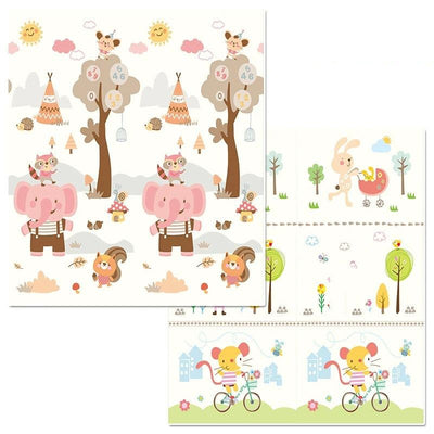 Tapis de Jeu Double Face Pour Bébé - 180x200cm