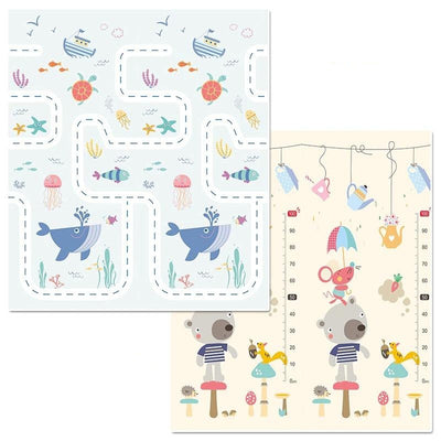 Tapis de Jeu Double Face Pour Bébé - 180x200cm
