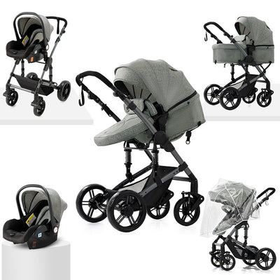 Poussette 3 en 1 pour Bébé Haute Qaulité