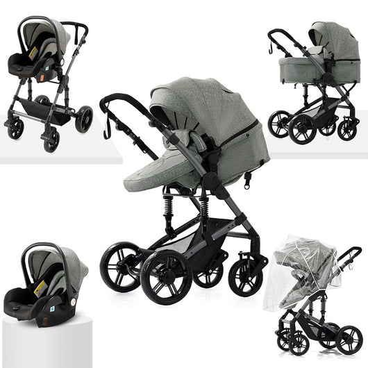 Poussette 3 en 1 pour Bébé Haute Qaulité