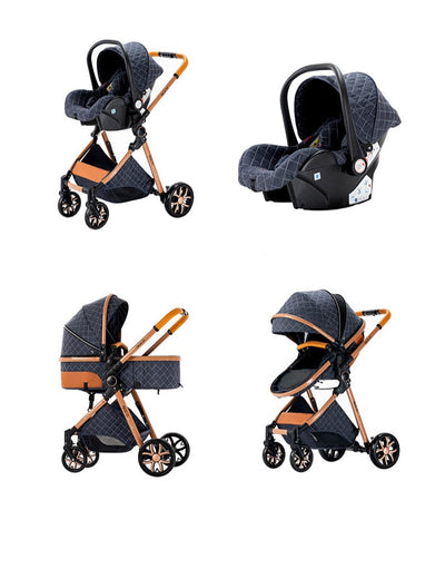 Poussette Trio De Luxe Pour Bébé