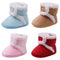 Bottines Bébé Fourrées Velcro - Chaussons Hiver Faciles à Mettre