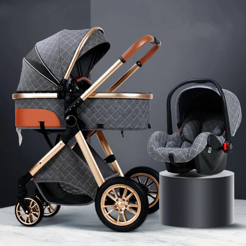 Poussette Bébé Trio 3 en 1 - Poussette, Landau et Siège Auto