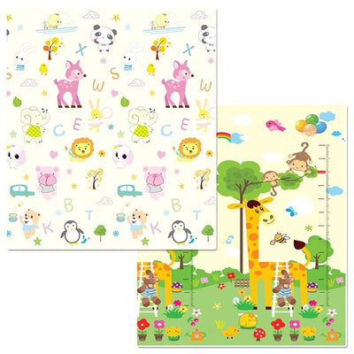 Tapis de Jeu Double Face Pour Bébé - 180x200cm
