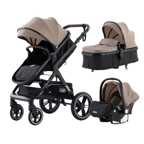 Poussette Bébé Trio 3 en 1 Dernière Génération - Poussette, Landau et Siège Auto