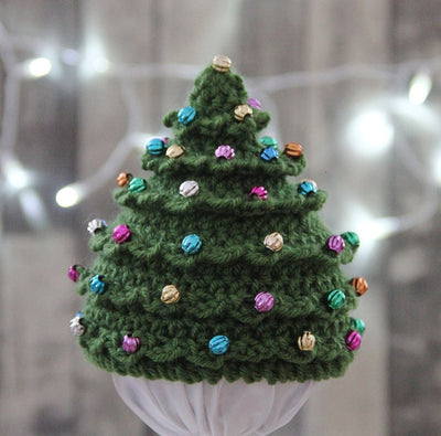 Bonnet au crochet arbre de noël