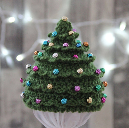 Bonnet au crochet arbre de noël