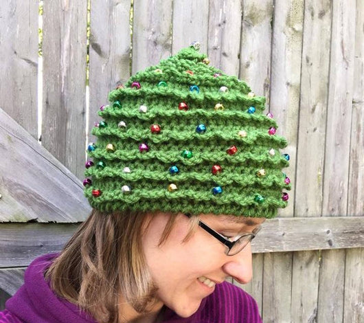 Bonnet au crochet arbre de noël