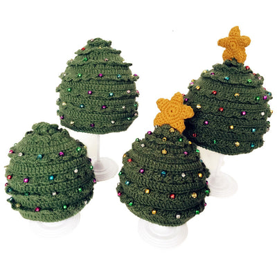 Bonnet au crochet arbre de noël