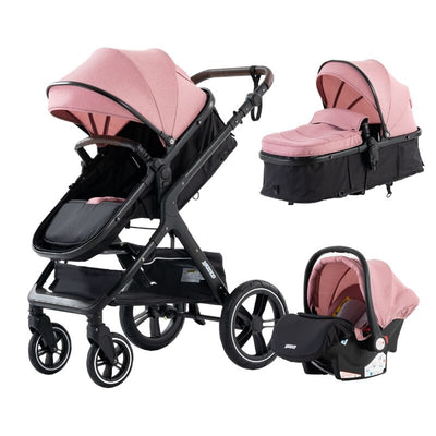 Poussette Luxe trio 3 en 1 pour bébé dernière génération