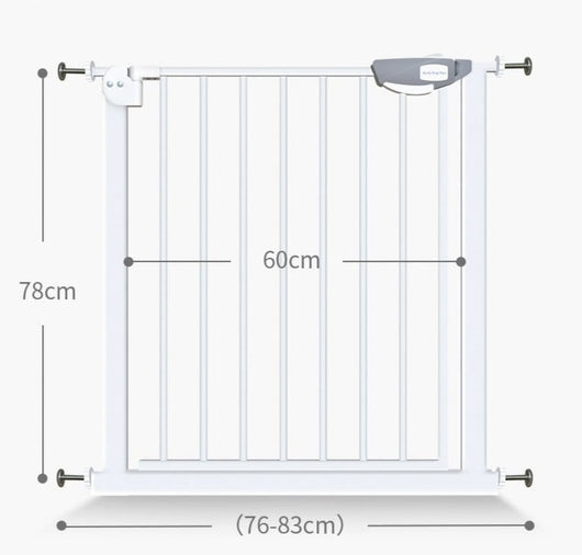 Grille de Protection de Porte sans Perçage pour Enfants