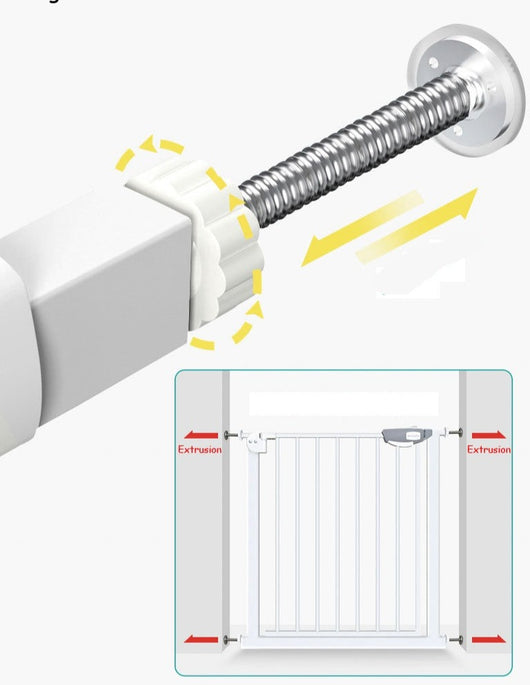 Grille de Protection de Porte sans Perçage pour Enfants