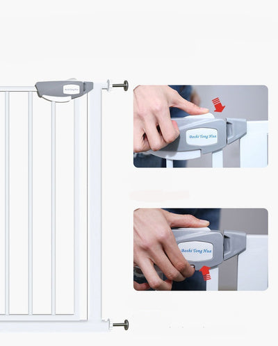 Grille de Protection de Porte sans Perçage pour Enfants