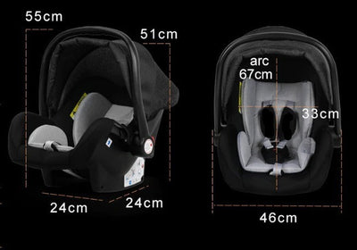 Poussette Bébé Trio 3 en 1 Dernière Génération - Poussette, Landau et Siège Auto